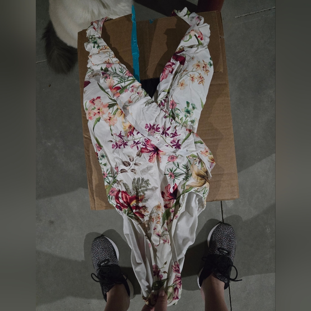 Floral Print Wrap Dress